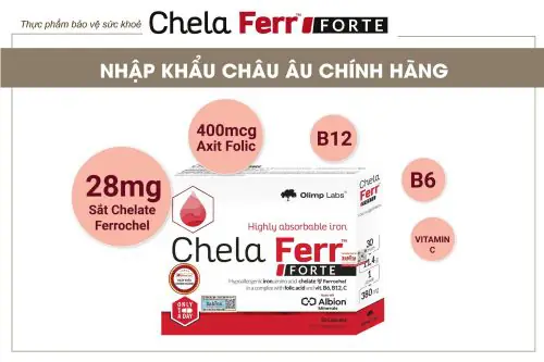 Thực phẩm bảo vệ sức khỏe Chela Ferr Forte Thực phẩm bảo vệ sức khỏe Chela Ferr Forte