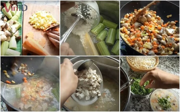 cách nấu cháo chay thập cẩm