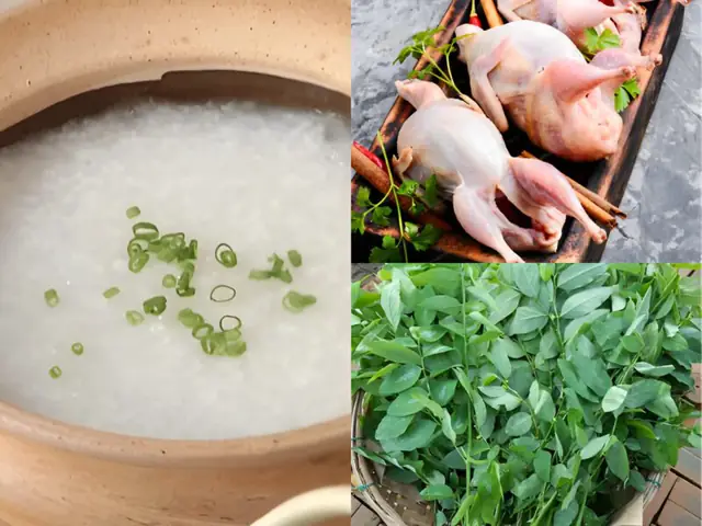 Cách nấu cháo chim bồ câu rau ngót cho bà đẻ