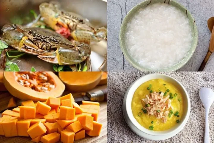 cách nấu cháo cua biển cho người lớn
