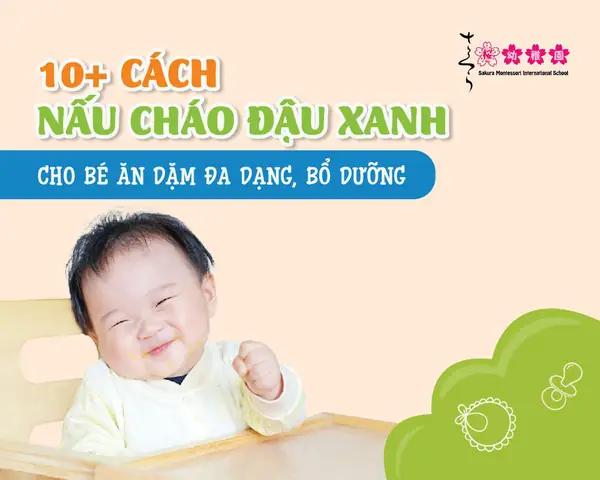 cháo đậu xanh cho bé ăn dặm