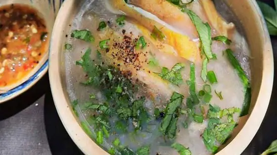cách nấu cháo gà miền trung