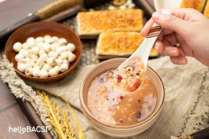 cách nấu cháo hạt sen