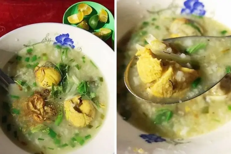 cách nấu cháo hột vịt lộn cách nấu cháo hột vịt lộn