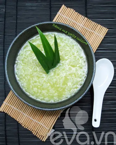 cách nấu cháo lá dứa