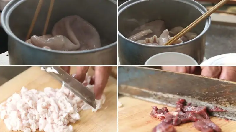 cách nấu cháo lòng miền bắc