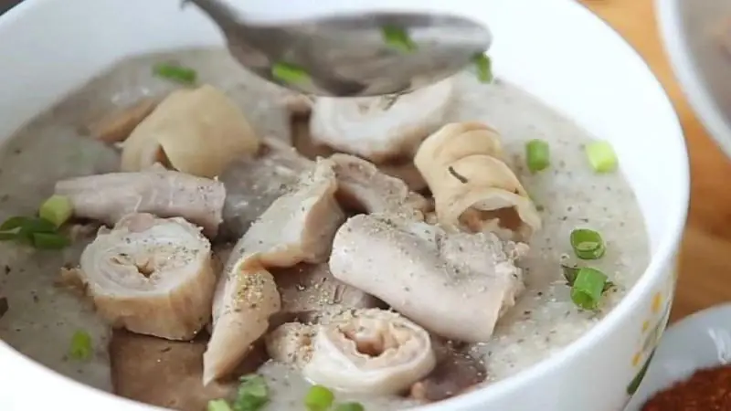 cách nấu cháo lòng miền bắc