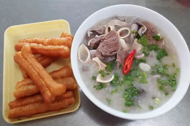 cách nấu cháo lòng miền bắc