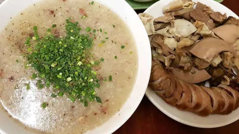 cách nấu cháo lòng miền bắc