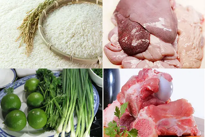 cách nấu cháo lòng miền bắc