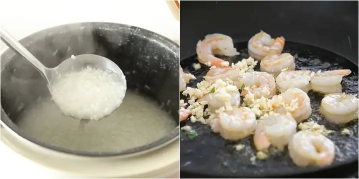 Không nấu chung cháo với các nguyên liệu khác