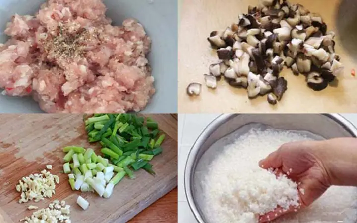 cách nấu cháo thịt bằm bằng nồi cơm điện