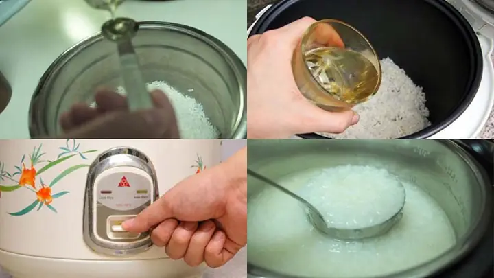cách nấu cháo thịt bằm bằng nồi cơm điện