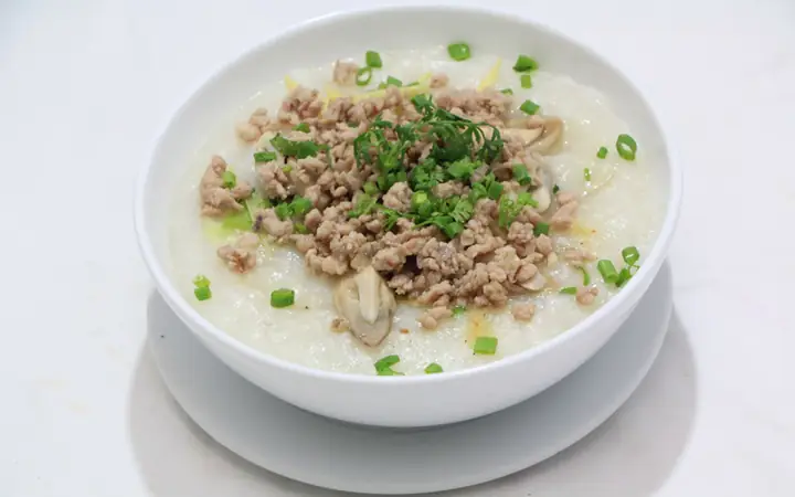 cách nấu cháo thịt bằm bằng nồi cơm điện