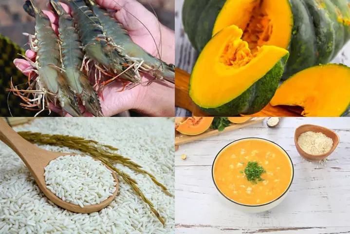 Hướng Dẫn Chi Tiết Cách Nấu Cháo Tôm Bí Đỏ Cho Bé 7 Tháng