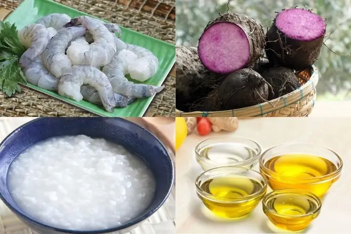 Hướng dẫn cách nấu cháo tôm khoai mỡ cho bé ăn dặm chuẩn dinh dưỡng