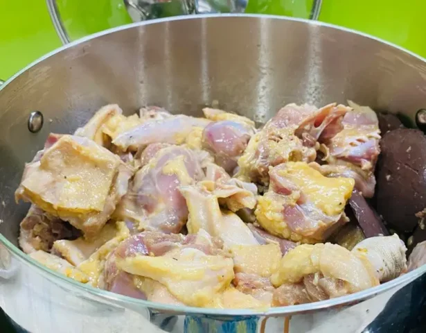 cách nấu chao vịt nhúng rau muống