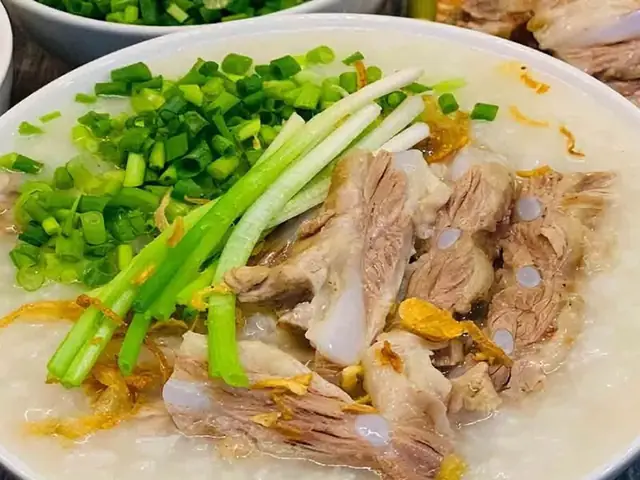 cách nấu cháo xương heo