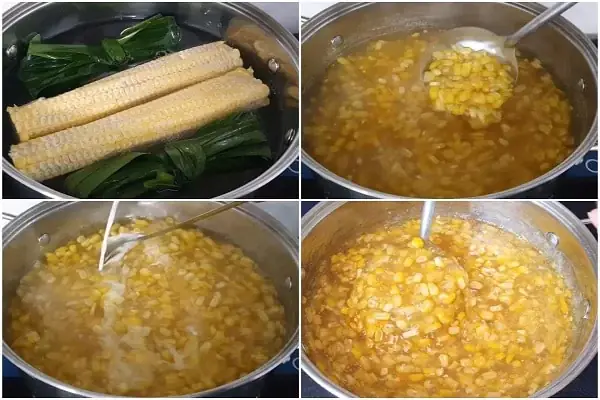 cách nấu chè bắp đậu xanh