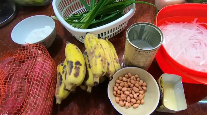 cách nấu chè chuối khoai lang