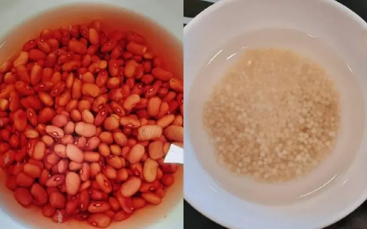 Cách làm chè đậu đỏ bột báng bằng nồi áp suất