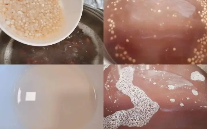 Cách làm chè đậu đỏ bột báng bằng nồi áp suất