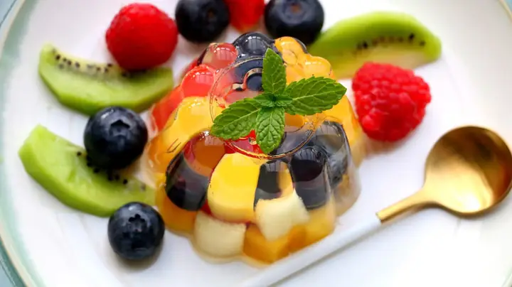 Bước 4. Hoàn thành cách nấu chè đông sương và thưởng thức