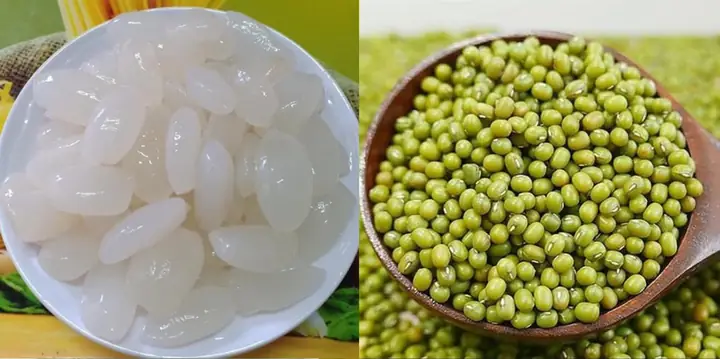 cách nấu chè hạt đác với đậu xanh