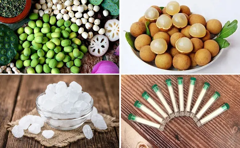 cách nấu chè hạt sen long nhãn