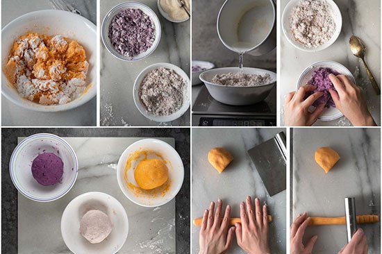 cách nấu chè khoai dẻo tạo hình viên khoai