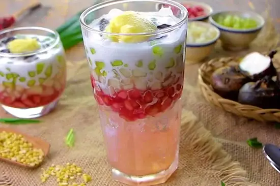 Cách Nấu Chè Sương Sa Hạt Lựu Thanh Mát Chuẩn Vị