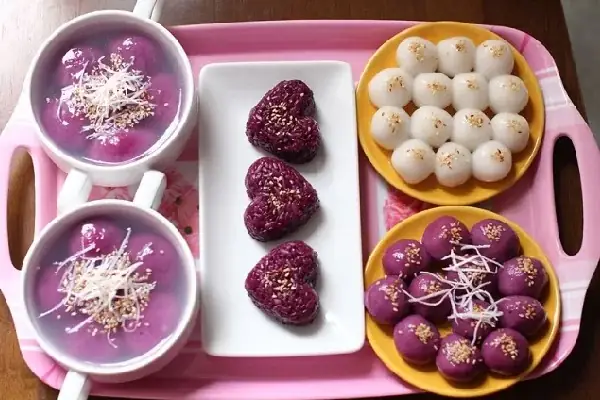 Hướng Dẫn Nấu Chè Trôi Nước Khoai Tím Thơm Ngon Chuẩn Vị