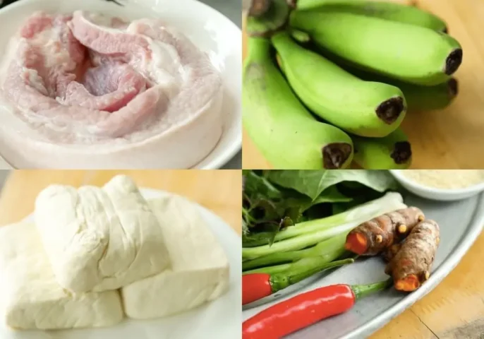 cách nấu chuối đậu thịt