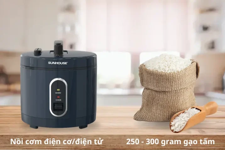 cách nấu cơm bằng nồi cơm điện