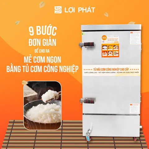 Cách Nấu Cơm Bằng Tủ Hấp Công Nghiệp Ngon Dẻo Chuẩn Vị