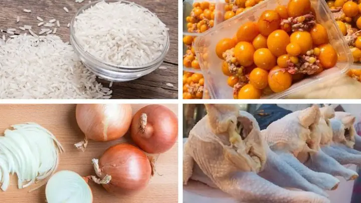 Nguyên liệu nấu cơm gà Tam Kỳ cần chuẩn bị