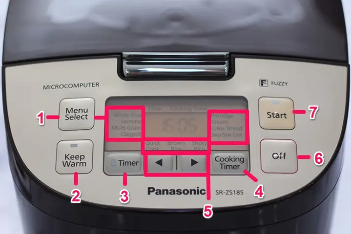 Hướng dẫn nấu cơm ngon với nồi Panasonic SR-ZS185 Hướng dẫn nấu cơm ngon với nồi Panasonic SR-ZS185