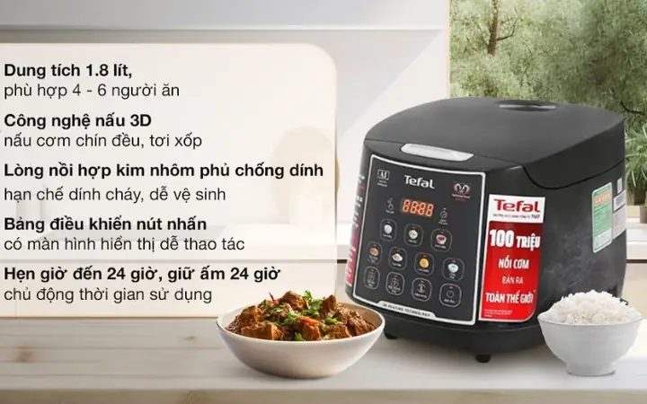 Cách Nấu Cơm Nồi Tefal Thơm Ngon Chuẩn Vị Cho Gia Đình Cách Nấu Cơm Nồi Tefal Thơm Ngon Chuẩn Vị Cho Gia Đình
