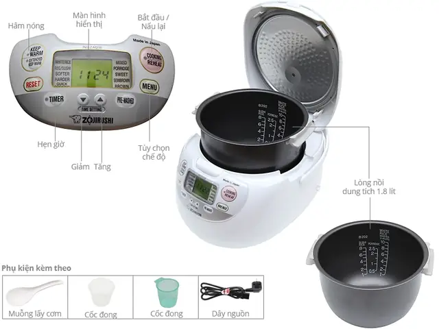 Cách Nấu Cơm Nồi Zojirushi: Hướng Dẫn Từ A Đến Z