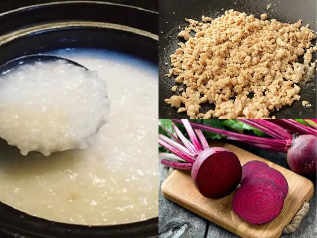 Cách nấu cháo củ dền cho bé ăn dặm