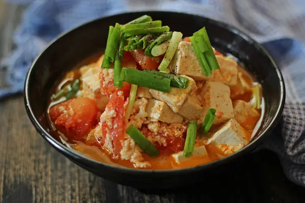 cách nấu đậu phụ sốt cà chua