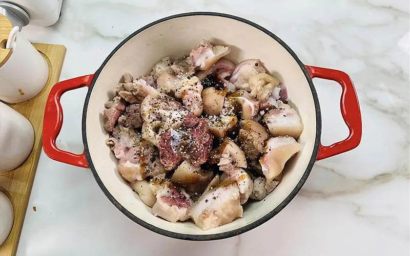 cách nấu đông chân giò