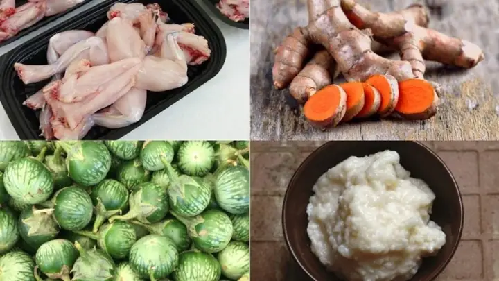 cách nấu ếch om cà