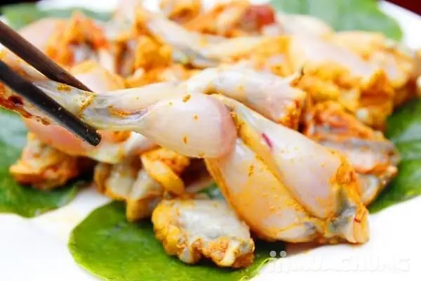 cách nấu ếch xào lăn