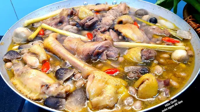 cách nấu gà đá hầm sả