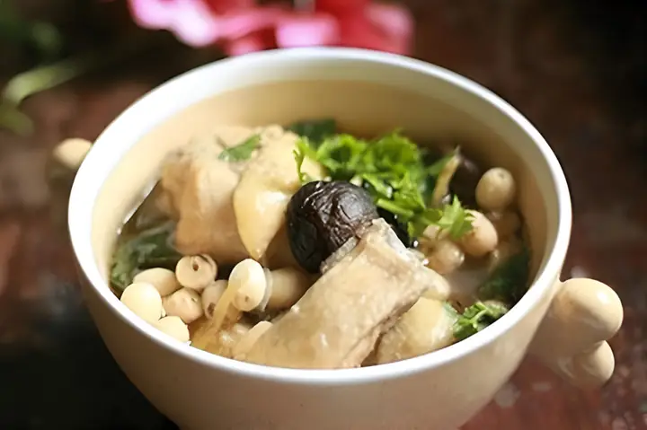 cách nấu gà nấu nấm đông cô