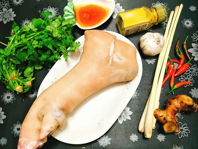 cách nấu giò heo giả cầy