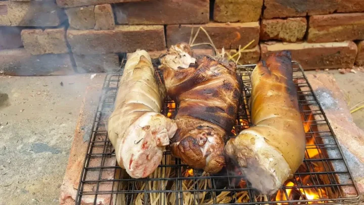 cách nấu giò heo giả cầy