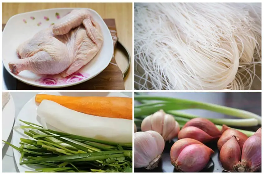 cách nấu hủ tiếu gà