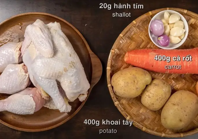 Chuẩn bị nguyên liệu và dụng cụ